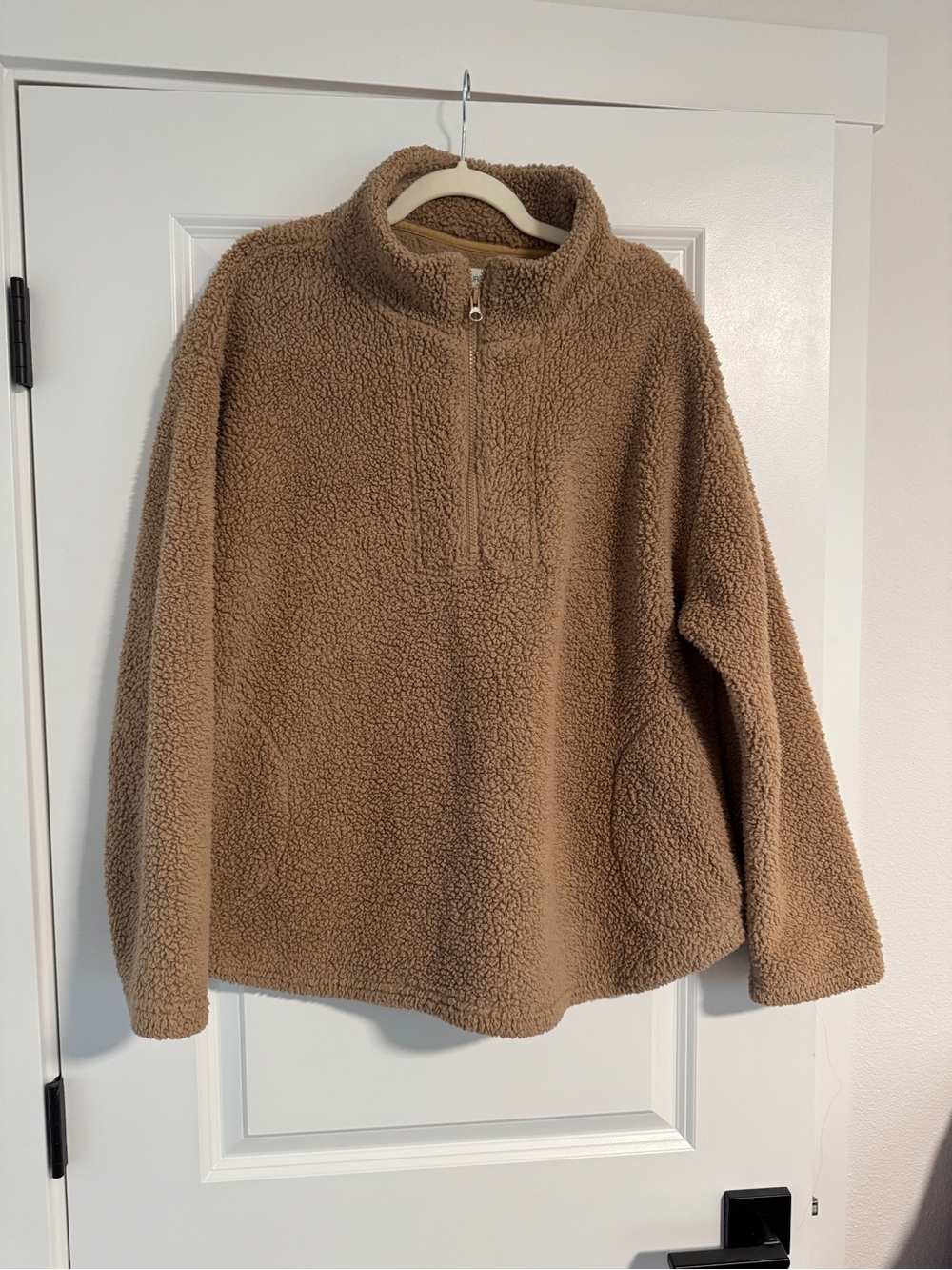 Koolaburra by UGG Plush Sherpa Hoodie in Camel Brown